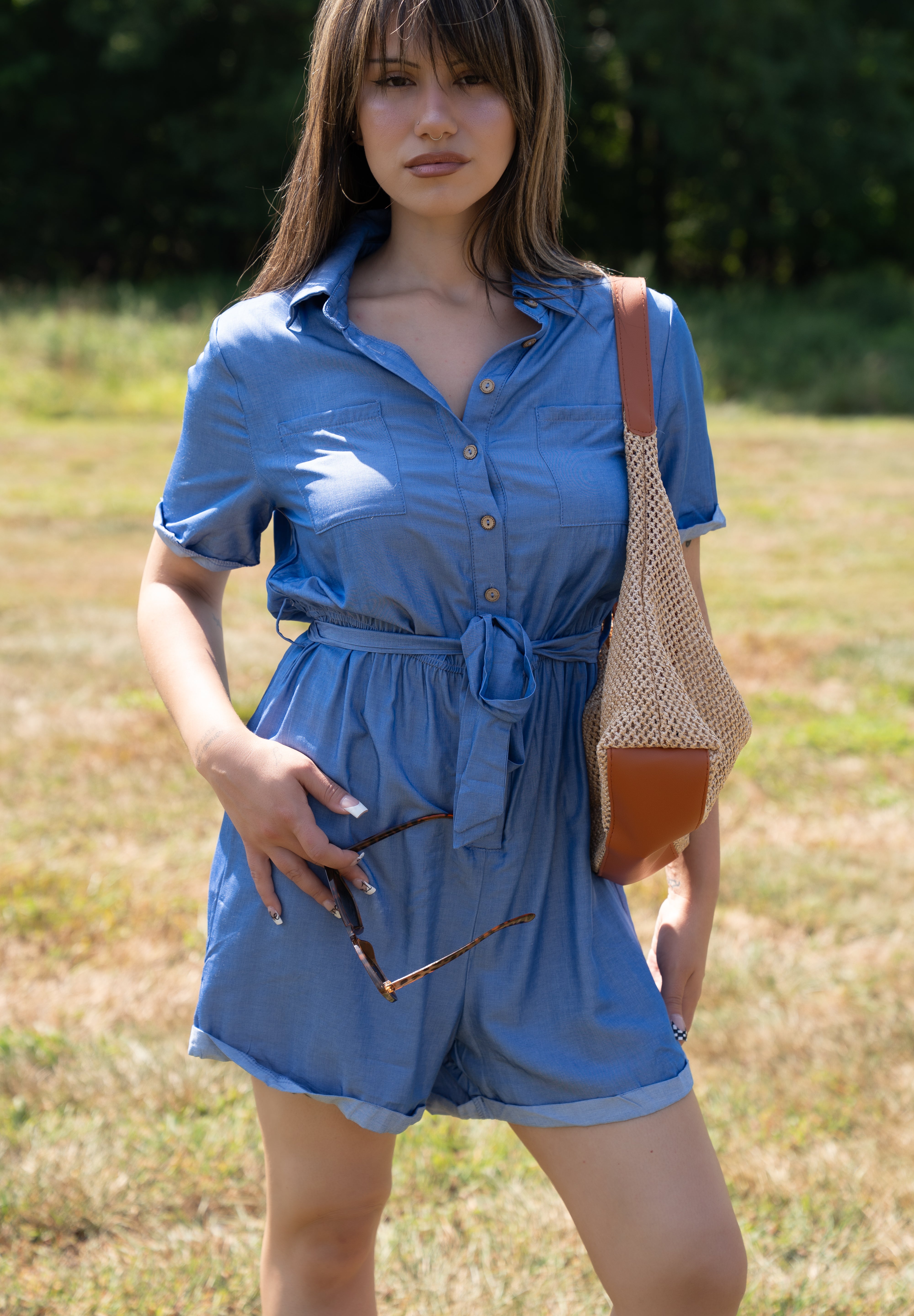 AUTUMN BLUES ROMPER