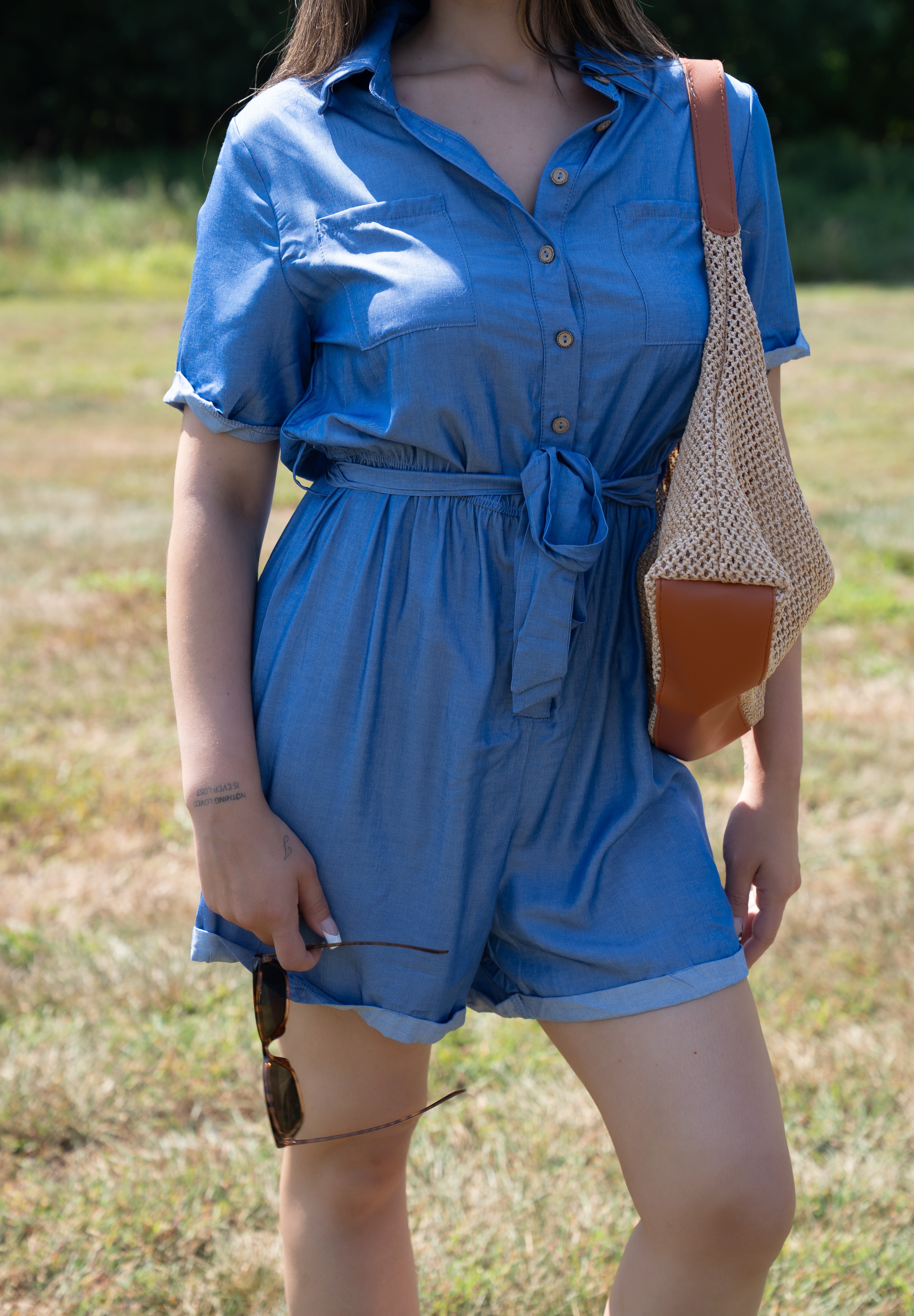 AUTUMN BLUES ROMPER