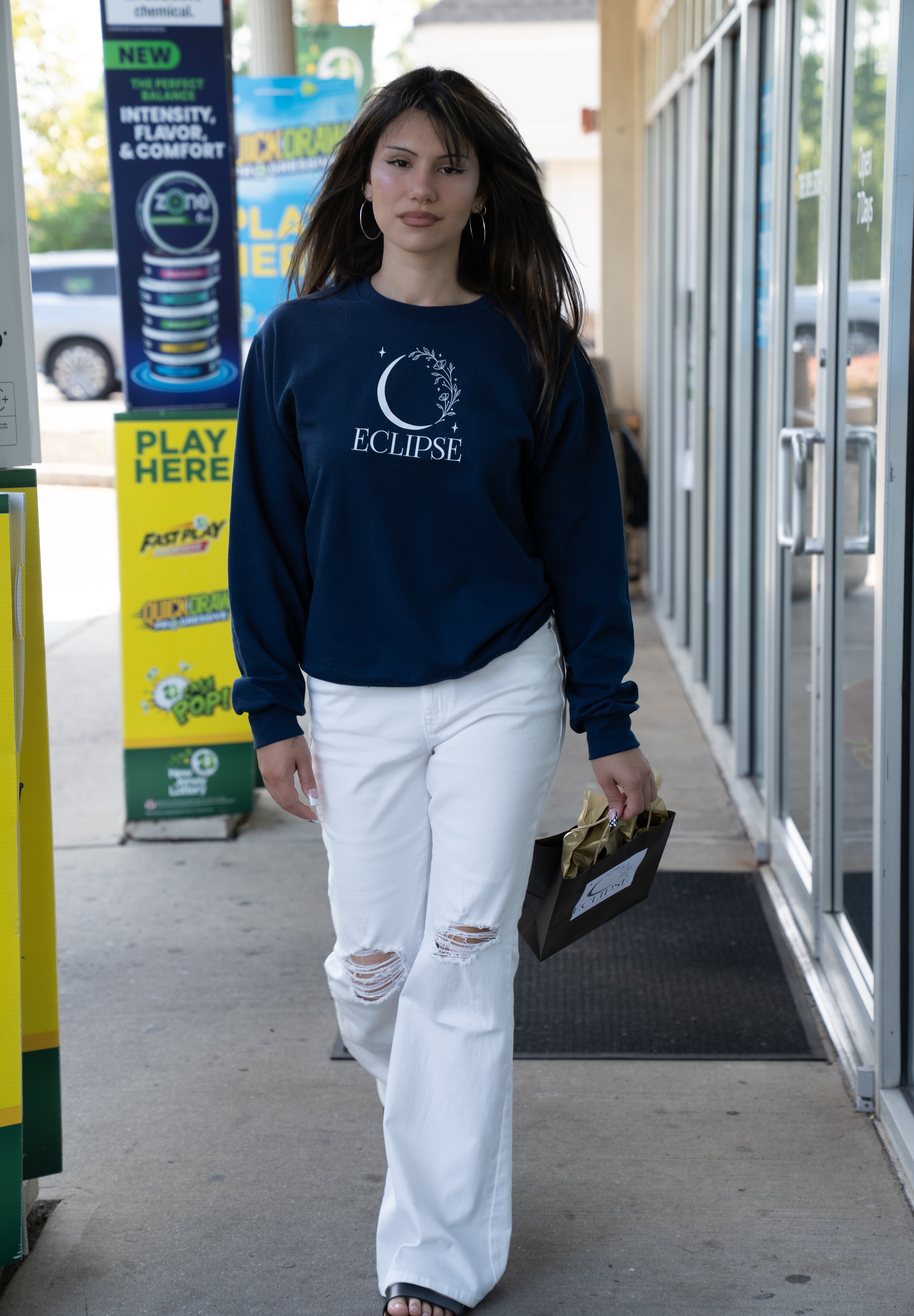 WHITE FLARE JEAN