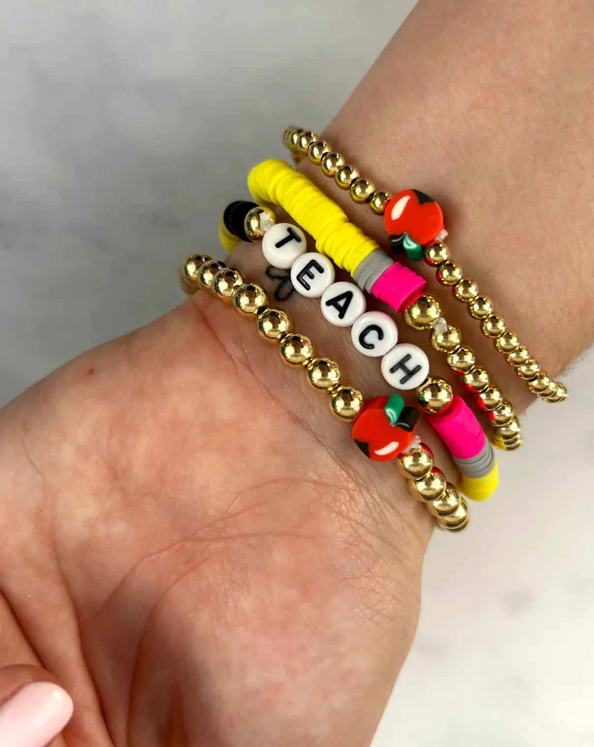 GOLDEN TEACHER STACKER BRACELET SET