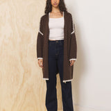 Knitted Intarsia Game Day Cardigan