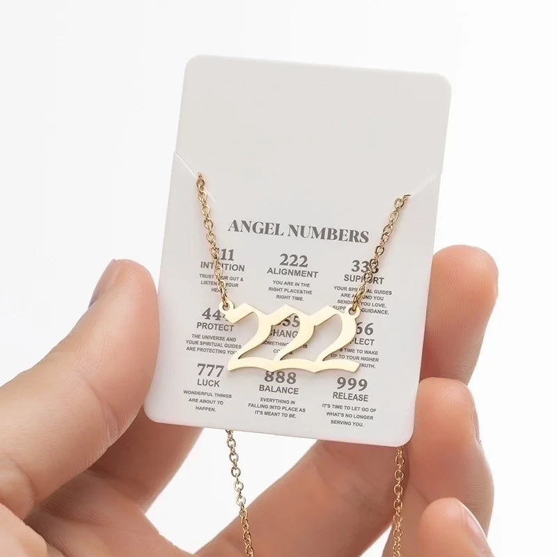 18K Gold-Plated Angel Number Necklaces