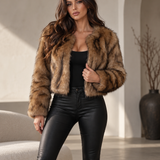 Midnight Heiress Faux Fur Jacket