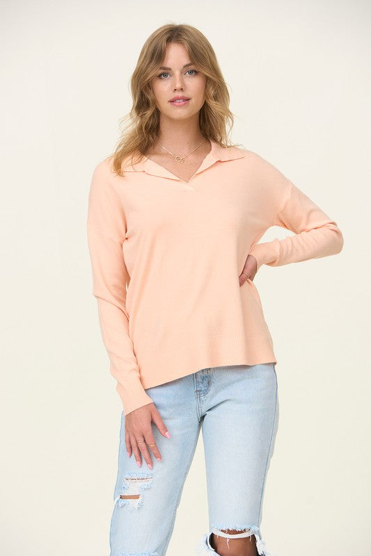 Knit Collared Sweater