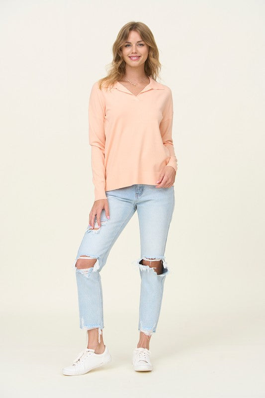 Knit Collared Sweater