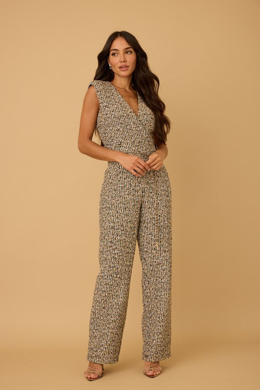 The Nova Tweed Jumpsuit