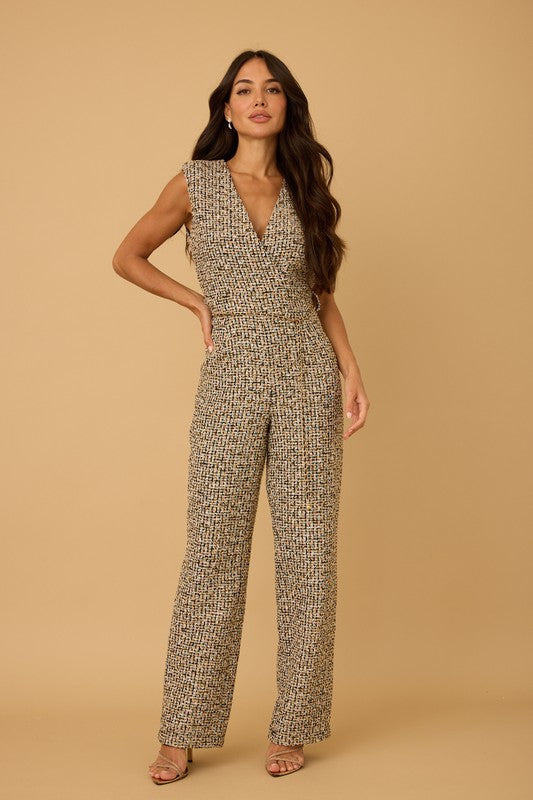 The Nova Tweed Jumpsuit