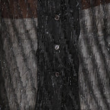 Glitter Buttondown Blouse - Black