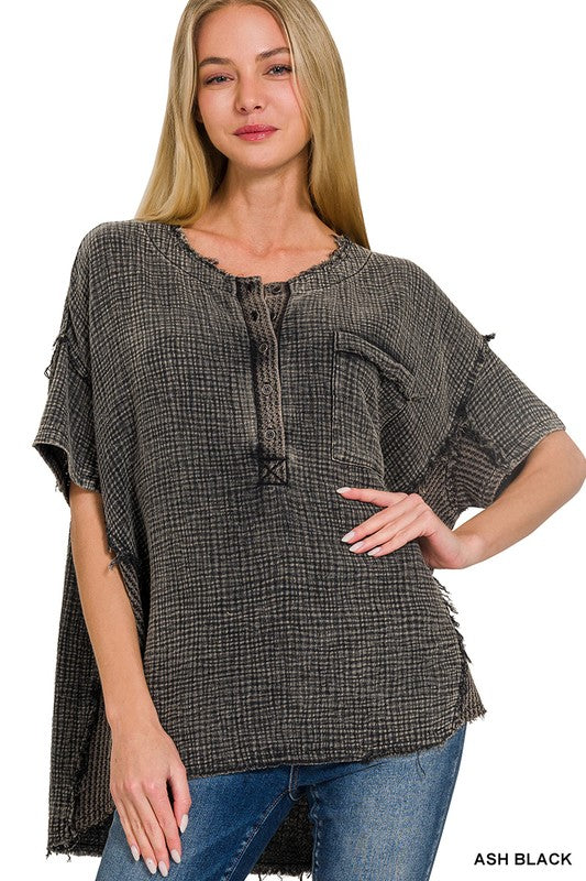 The Ash Textured Relaxed Top