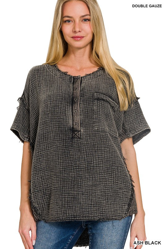 The Ash Textured Relaxed Top