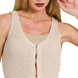 Knit Sweater Vest  by Zenana