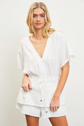 The Coastal Ease Peplum Top