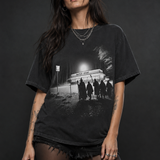 Midnight Waffle Coven Oversized Graphic Tee