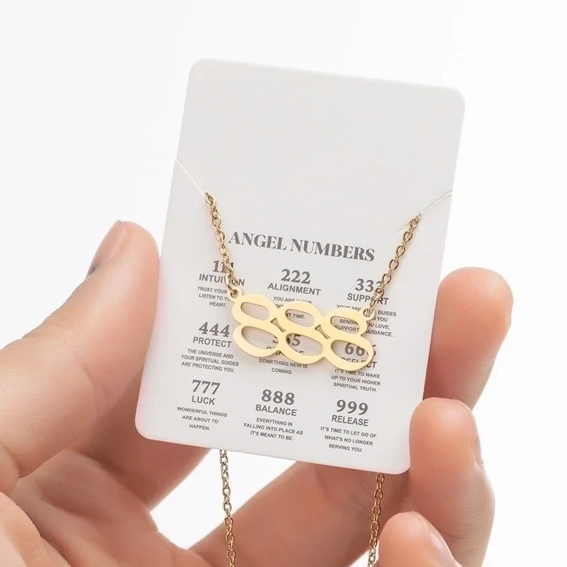 18K Gold-Plated Angel Number Necklaces
