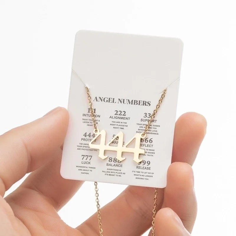 18K Gold-Plated Angel Number Necklaces