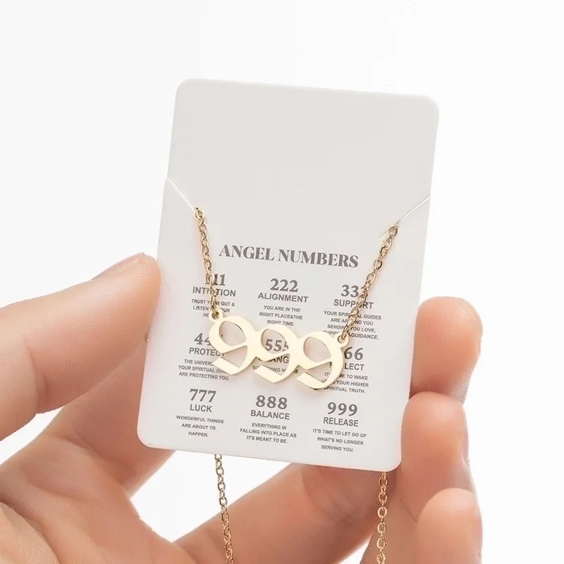 18K Gold-Plated Angel Number Necklaces