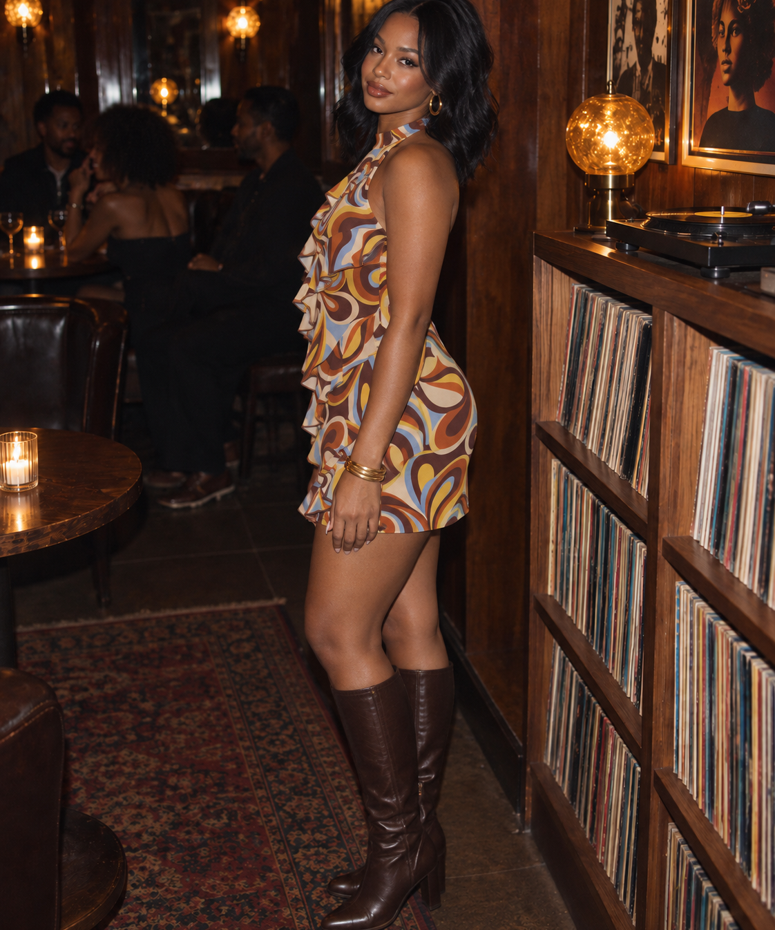 The Vinyl Room Mini Dress