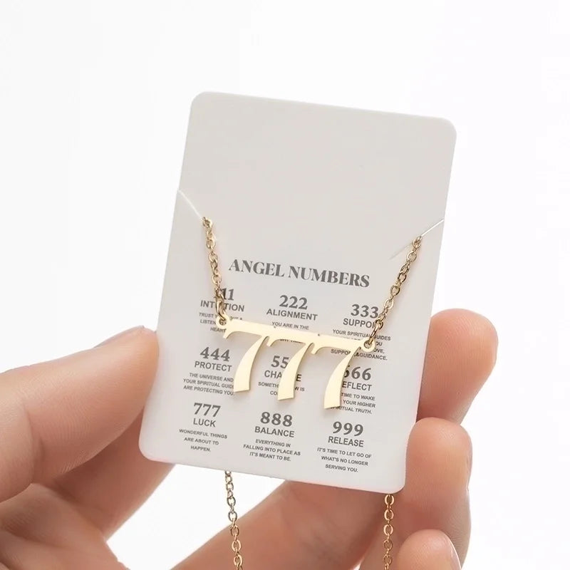 18K Gold-Plated Angel Number Necklaces