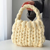 Knitted Weaved Cozy Tote