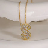 Bubble Letter Initial 18k Gold Plated