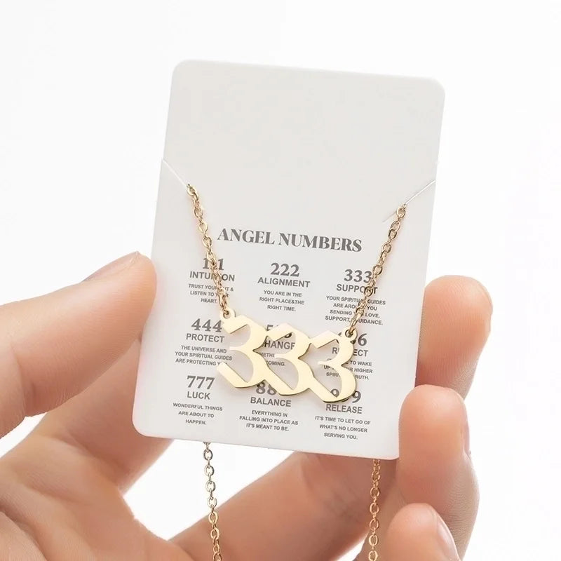18K Gold-Plated Angel Number Necklaces