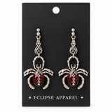Crimson Widow Earrings