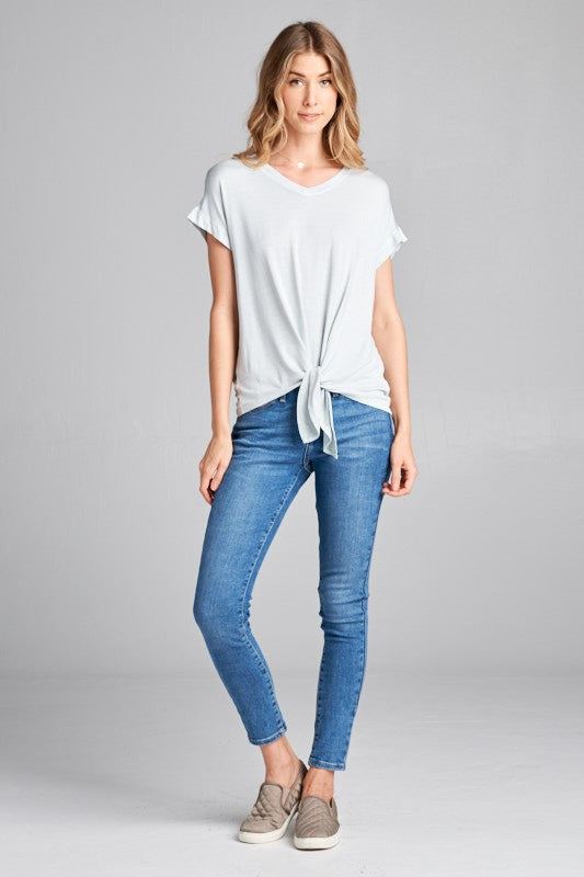 The Effortless Tie-Front Tee