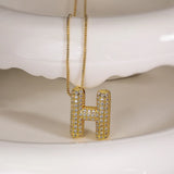 Bubble Letter Initial 18k Gold Plated