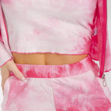 3pc Tie Dye Zip Up Sweat Set - Limited Edition Valentine's Day