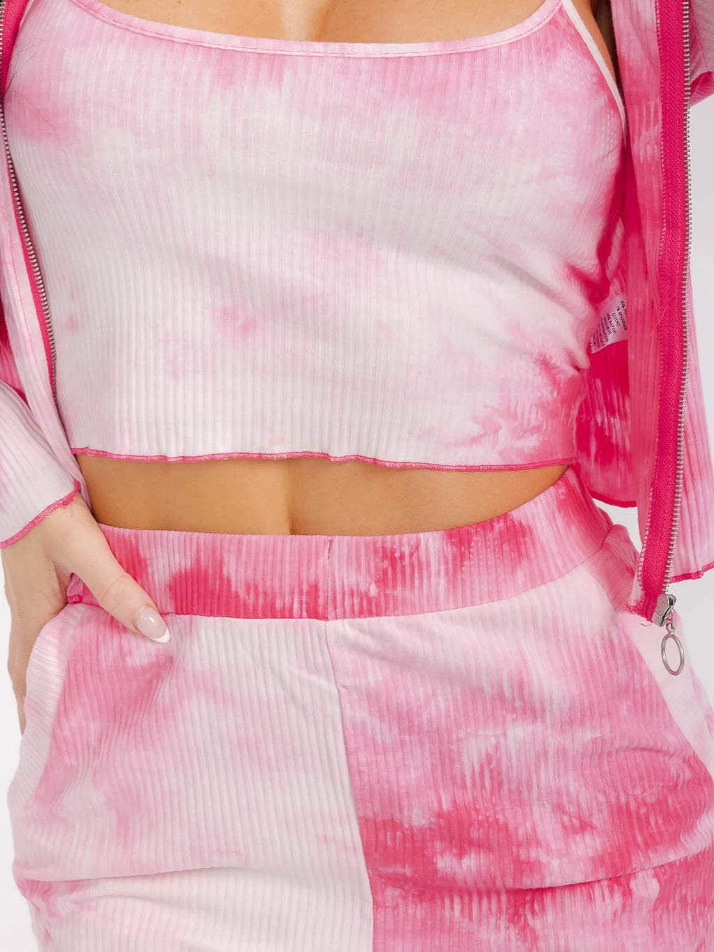 3pc Tie Dye Zip Up Sweat Set - Limited Edition Valentine's Day