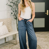 Ashley High Waist Featherweight Palazzo Jean