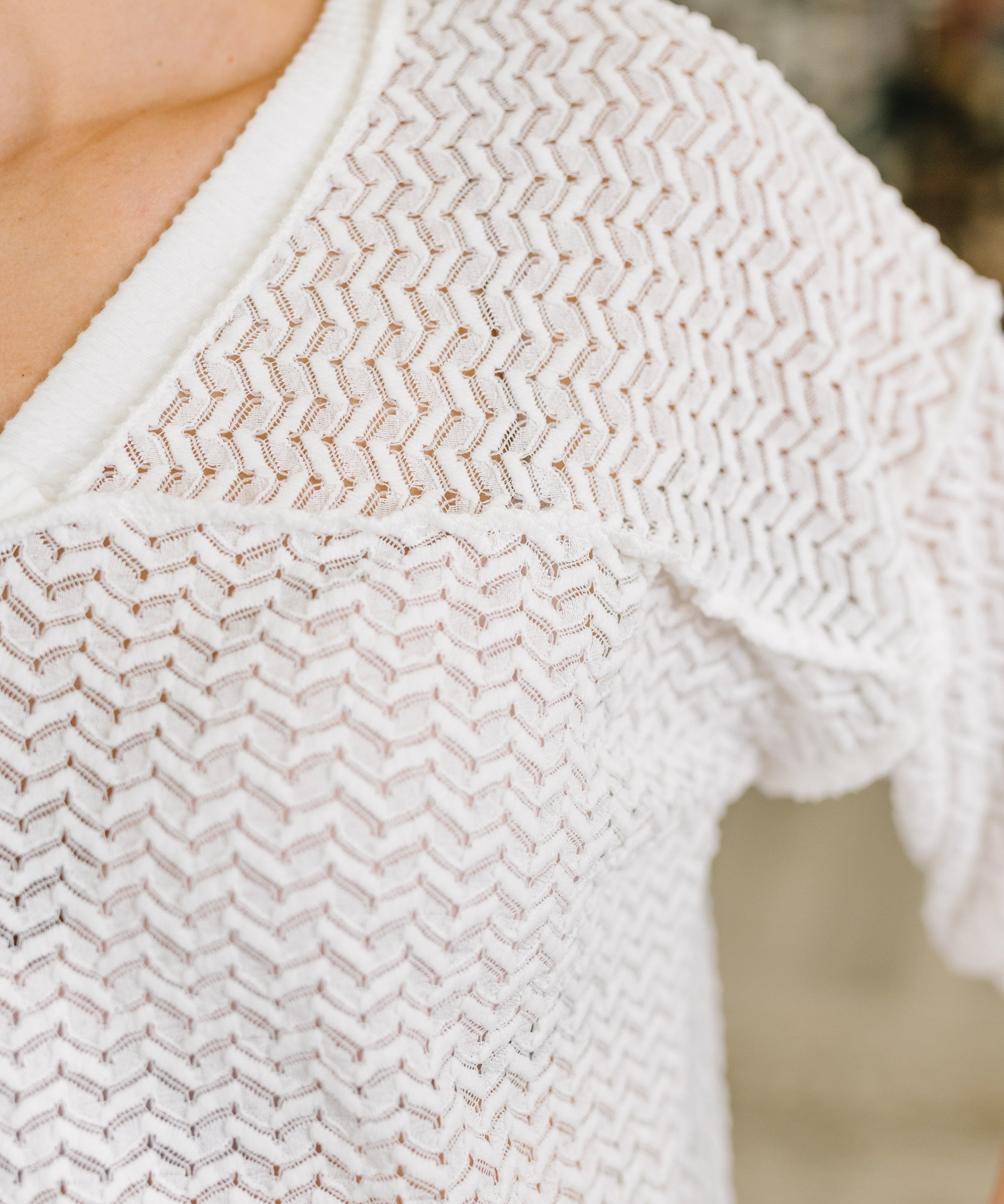 Beginning to Care Textured Oversized Top