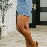 Boardwalk Talks Drawstring Shorts in Dark Blue