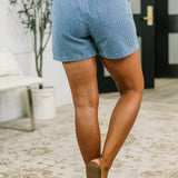 Boardwalk Talks Drawstring Shorts in Dark Blue