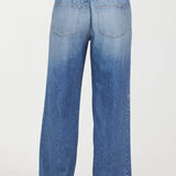 Denim Fleece Wide Leg Pant