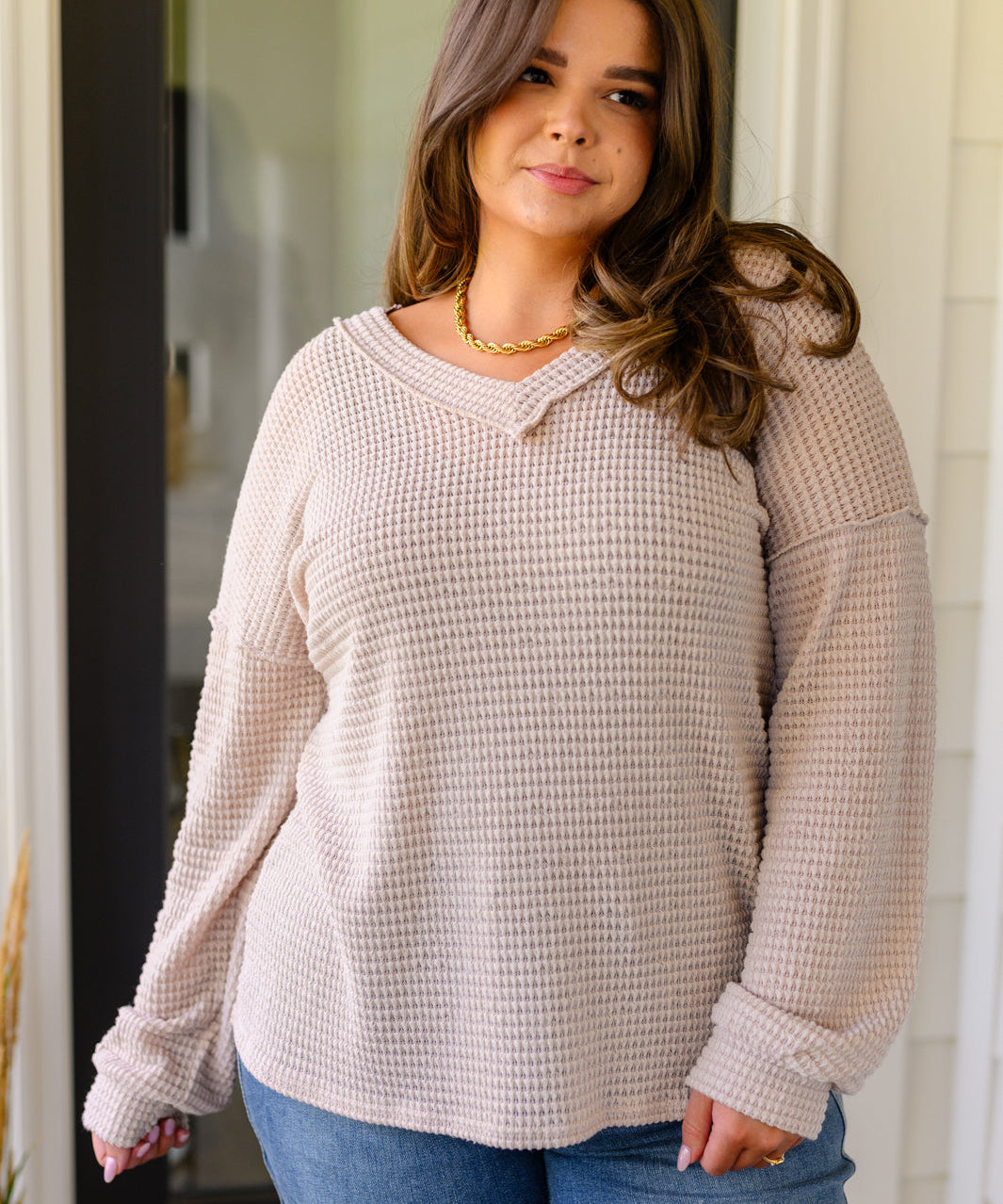 Calm In The Chaos V-Neck Sweater