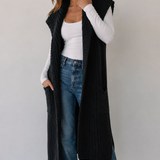 The Ember Cable Knit Duster Vest