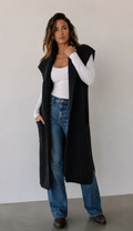 The Ember Cable Knit Duster Vest