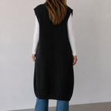 The Ember Cable Knit Duster Vest