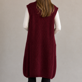 The Ember Cable Knit Duster Vest