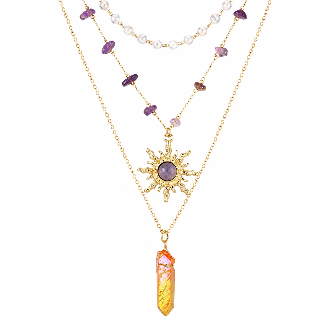 The Solar Alchemy Layered Necklace