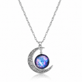 Quantum Moon Galaxy Necklace