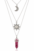 Pink Moon Prophecy Layered Necklace