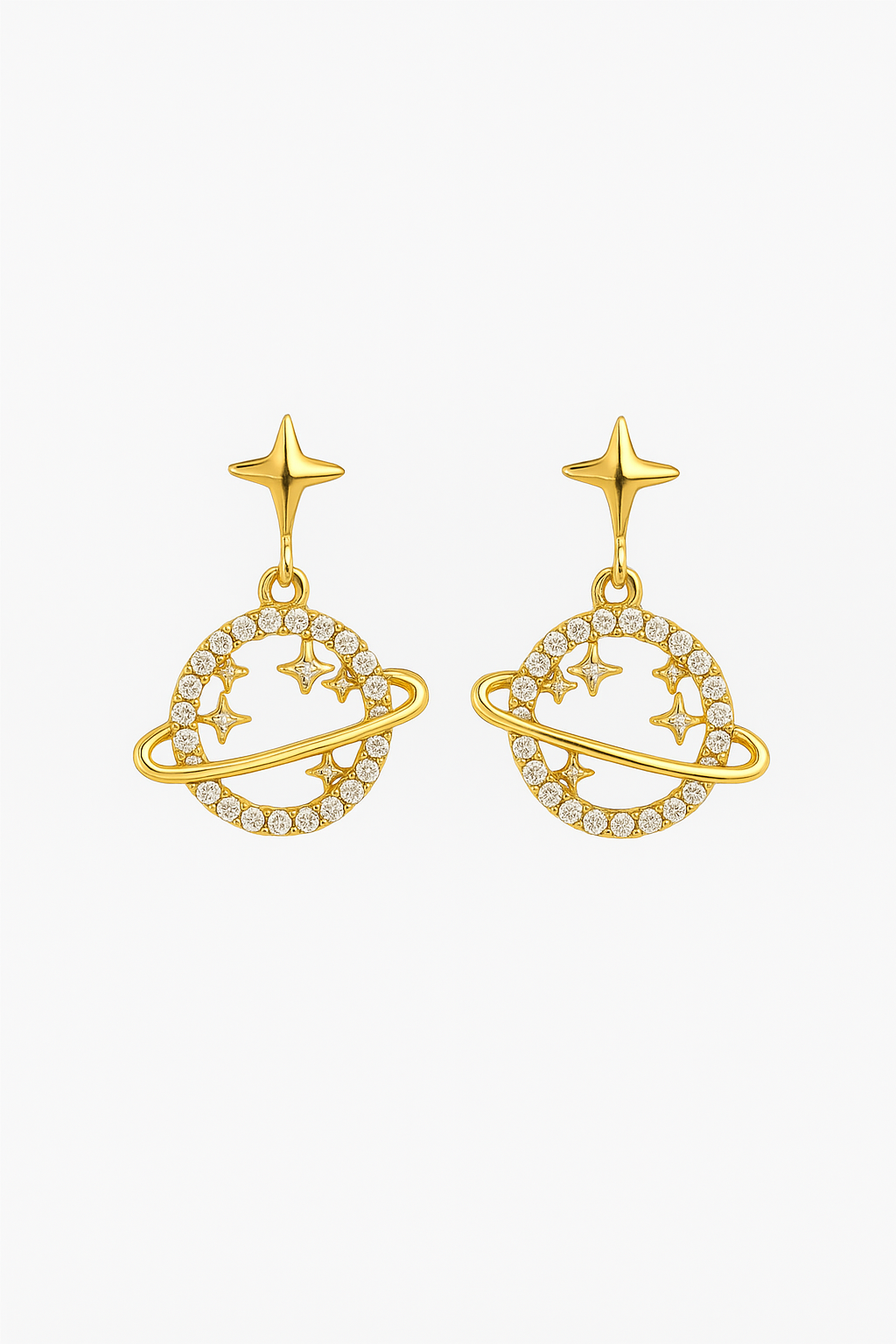 Galaxy Drop Earring 18K Gold Plated