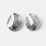 Silver Abstract Gold Plated Earring