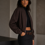 The Coven Zip-Up Dropped Shoulder Jacket