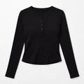 The Everyday Basic - Stretch Henley Longsleeve