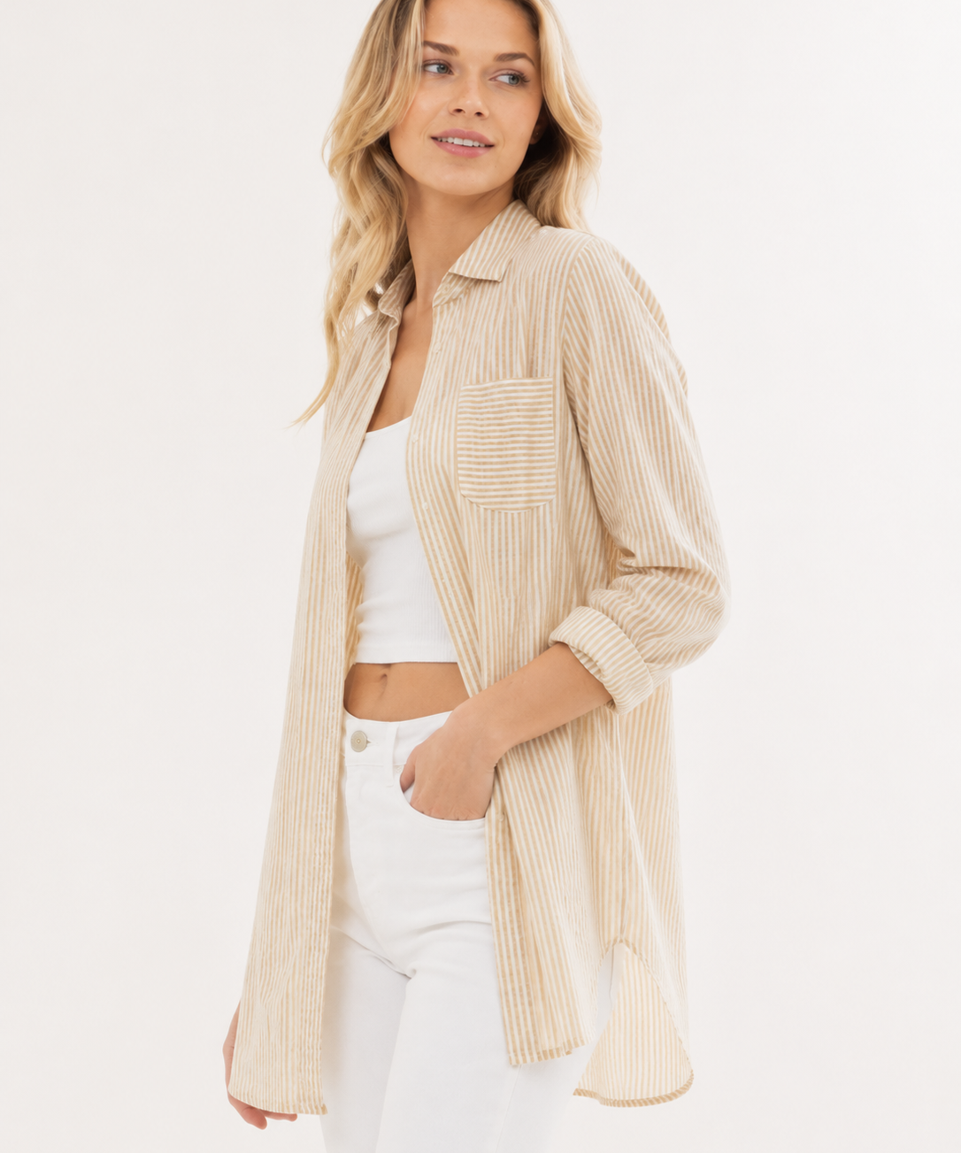 The Sandbar Stripe Button Down