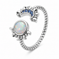 Opal Eclipse Adjustable Ring