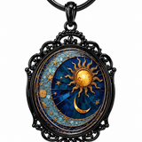 Looking Glass Rope Pendant Necklace